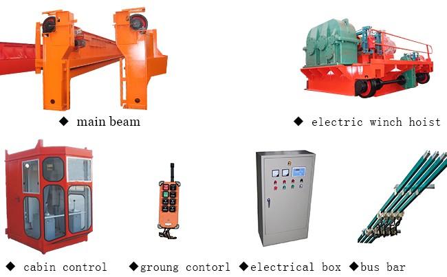 Capacità IP55 40m/min di Ton Overhead Bridge Crane Heavy di industriale 50 2