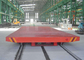 10 tonnellate di trasferimento alimentata ferrovia elettrica di piattaforma d'acciaio piana del carretto